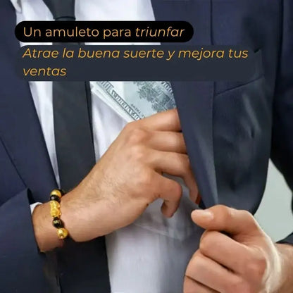 Pulsera Feng Shui de Obsidiana Negra con Pixiu